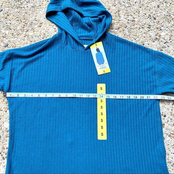NWT Chaser Thermal Waffle Knit Hoodie Size S - Picture 4 of 11